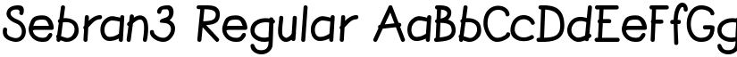 Sebran3 Regular font