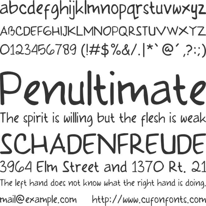 Klepon Scone font preview