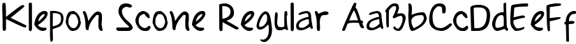 Klepon Scone Regular font