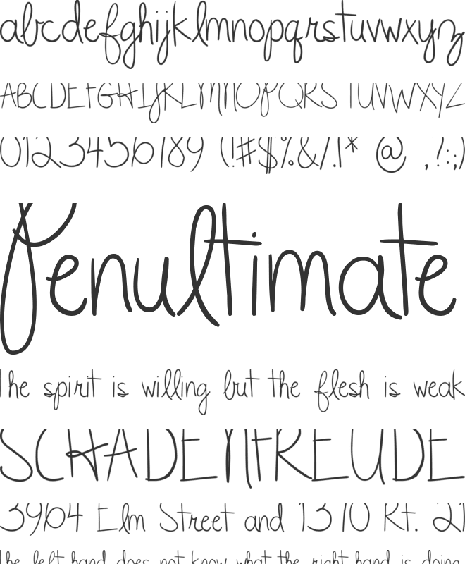 DJB CLyleRun font preview