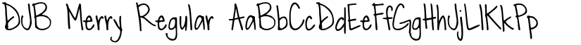DJB Merry Regular font