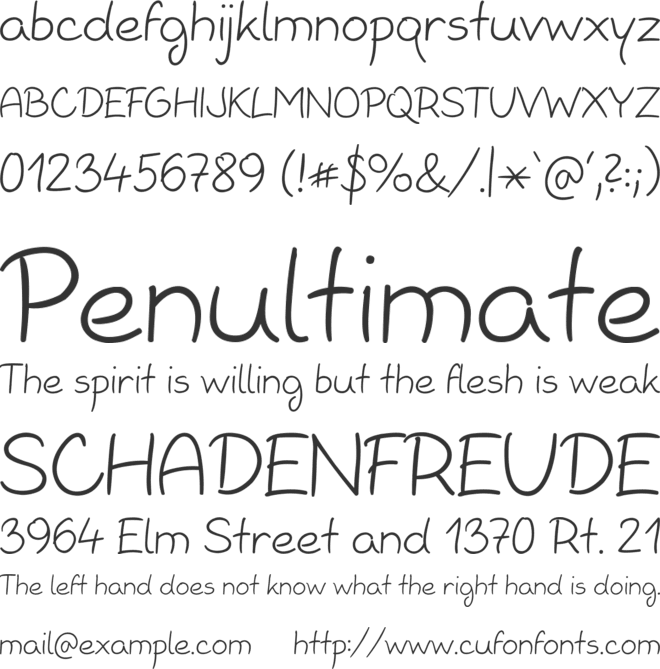 Kvantita font preview