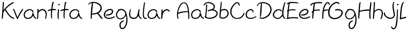 Kvantita Regular font