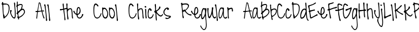 DJB All the Cool Chicks font download