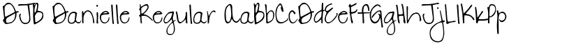 DJB Danielle font download