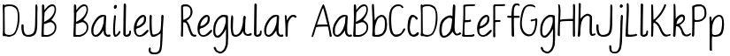 DJB Bailey Regular font