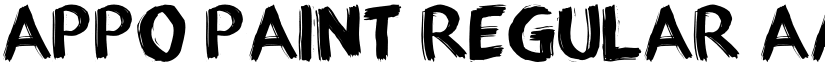 appo paint Regular font