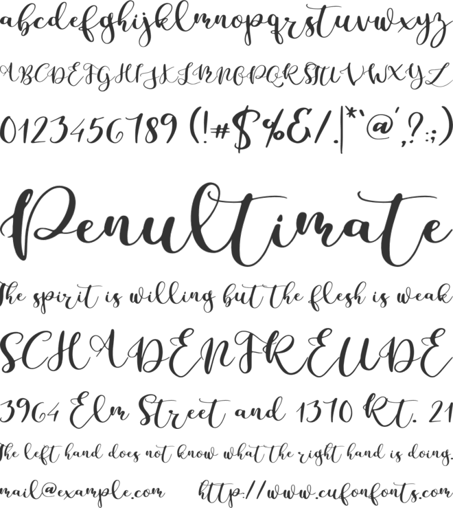 Parabellum font preview