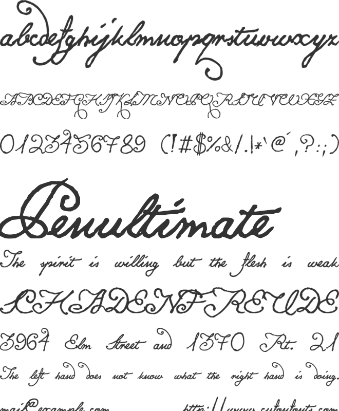 Konstytucja Polska cleaned font preview