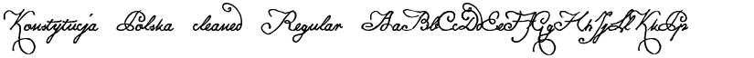Konstytucja Polska cleaned Regular font