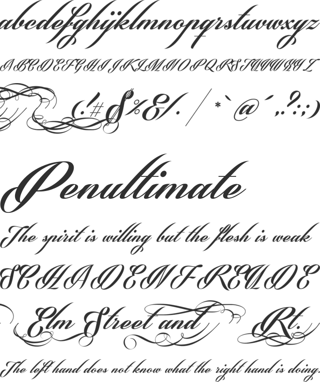 Phraell font preview