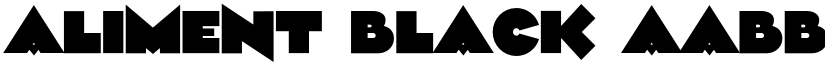 Aliment Black font
