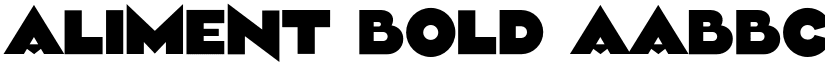 Aliment Bold font