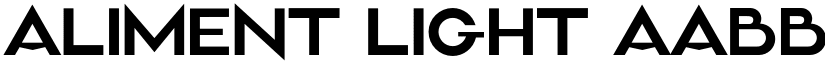 Aliment Light font
