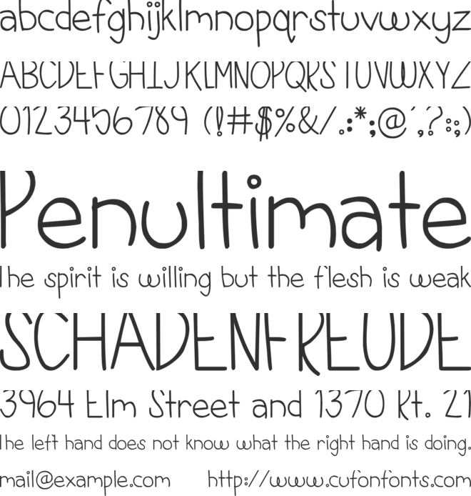 DJB This is My Life font preview