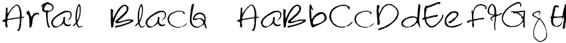 Arial Black font