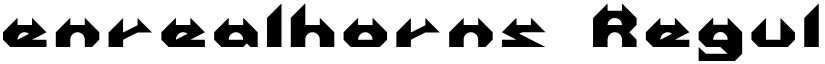 enrealhorns Regular font