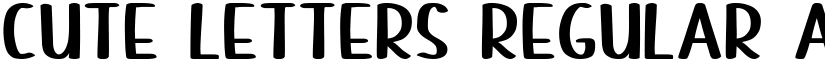 Cute Letters Regular font
