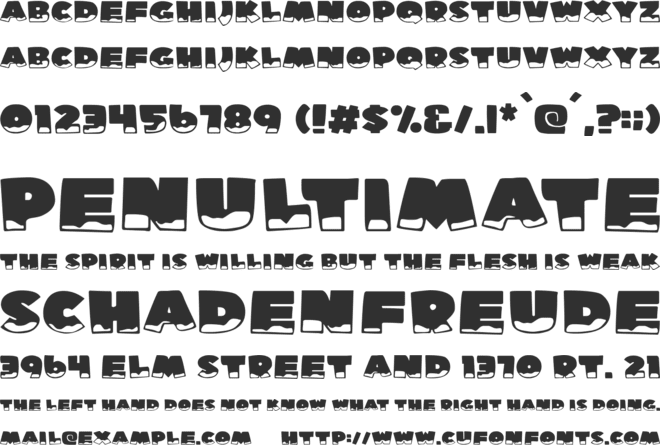 Ice Man font preview