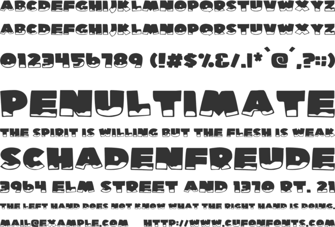 Ice Man font preview