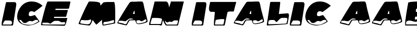 Ice Man Italic font