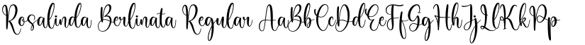 Rosalinda Berlinata font download