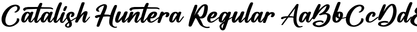Catalish Huntera Regular font