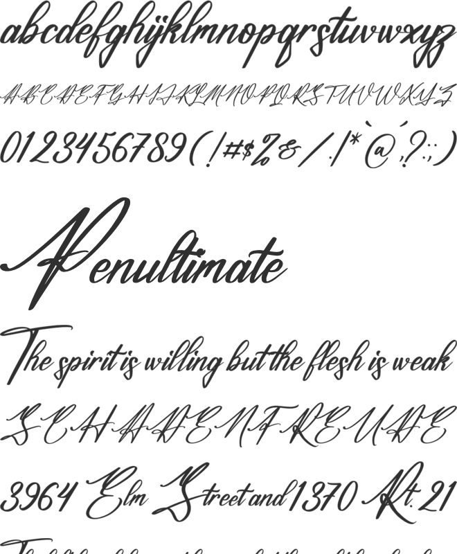 Jamesttedy Signature font preview