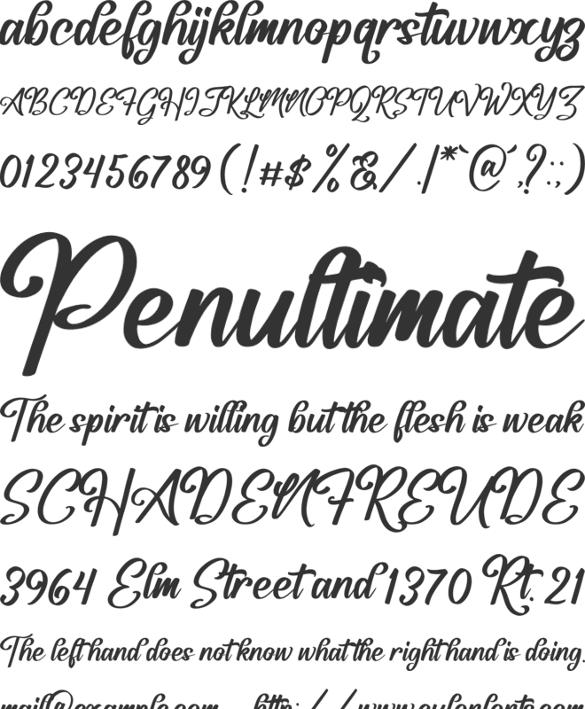 Frederick Alexander font preview