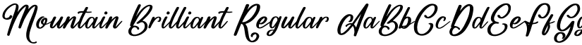 Mountain Brilliant Regular font