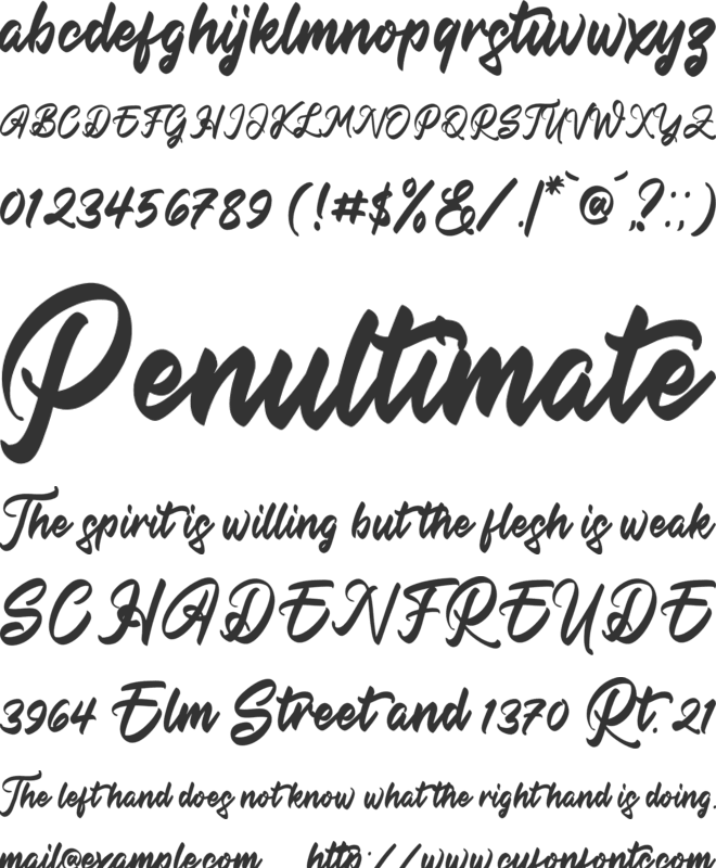 Amsterdam Lentteria font preview