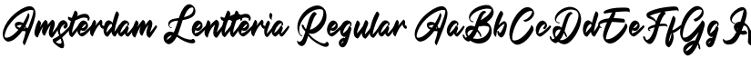 Amsterdam Lentteria Regular font