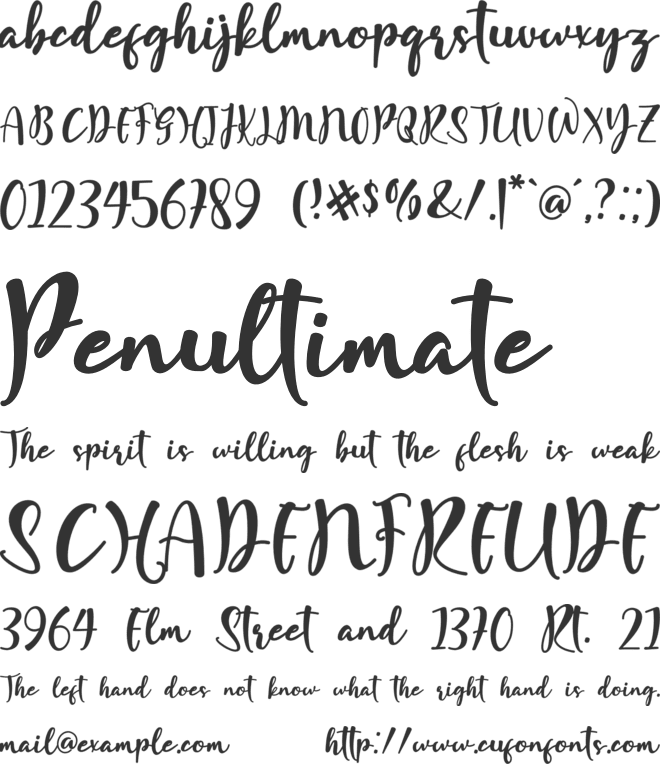 Hello Rasti font preview