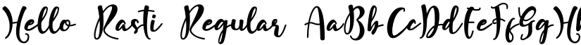 Hello Rasti Regular font