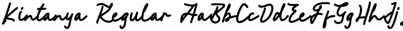 Kintanya Regular font