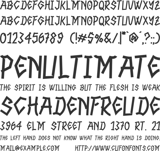 NASHI MURAH font preview