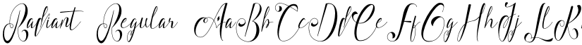 Radiant Regular font