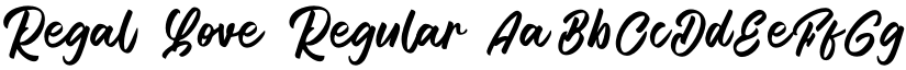 Regal Love Regular font