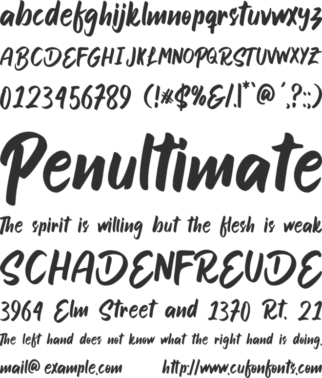 Smile Candy font preview