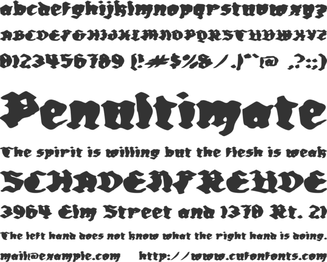 c Cempedak font preview