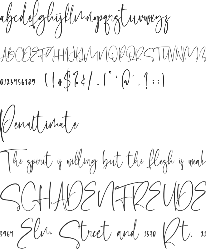 Southbound font preview