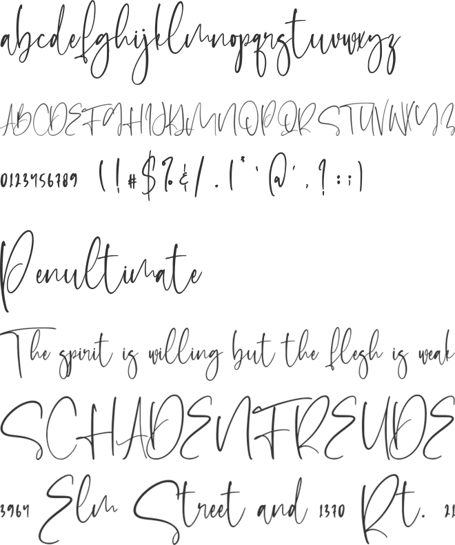 Southbound font preview