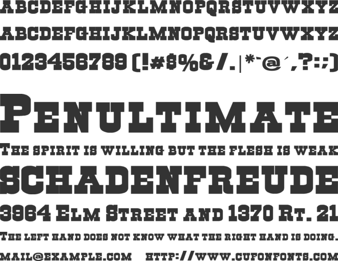 Cowpoke font preview