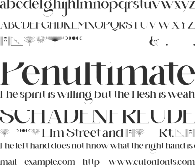 Buljirya font preview