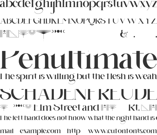 Buljirya font preview