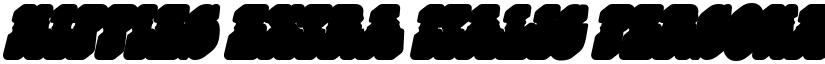 HIPPIES EXTRA ITALIC PERSONAL U Bold Italic font
