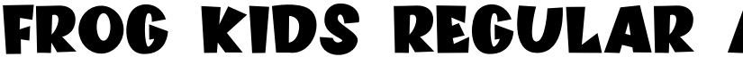 FROG KIDS Regular font