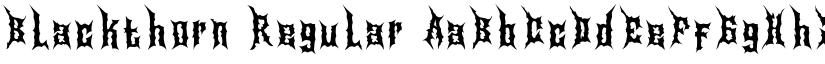Blackthorn Regular font