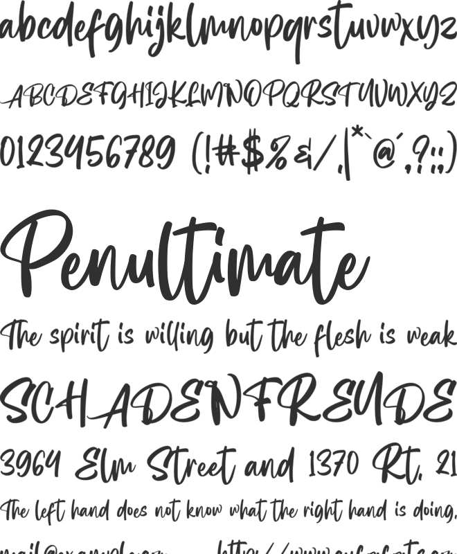 Better minds font preview