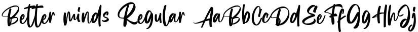 Better minds Regular font